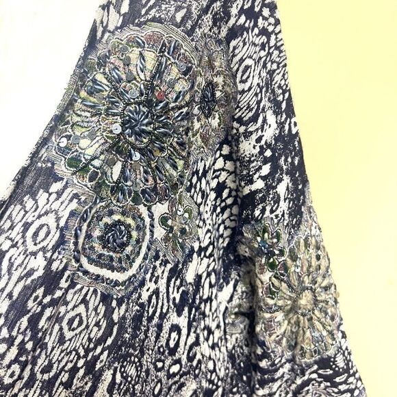 Soft Surroundings Emory cardigan with fringe. M/L - Picture 4 of 9
